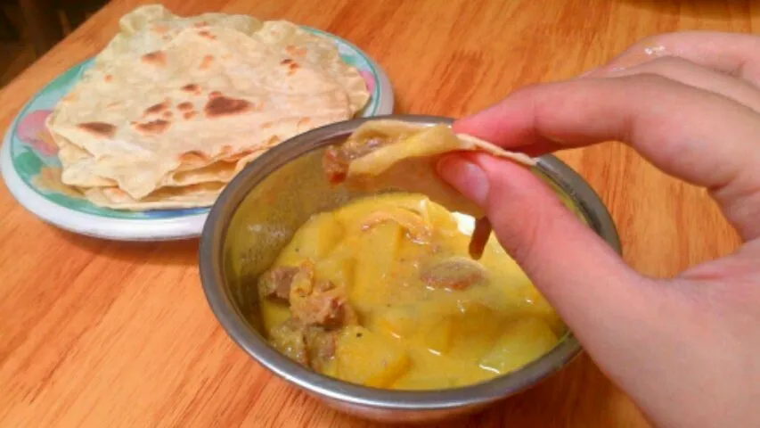 chapati and curry|loveee cooking :-*さん