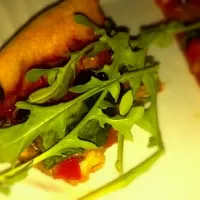 pizza with arugula|chelseaさん