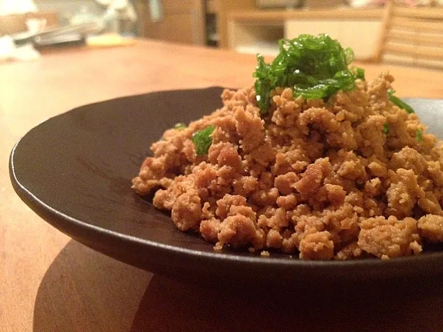 高野豆腐で鶏そぼろ煮|よっちゃんさん