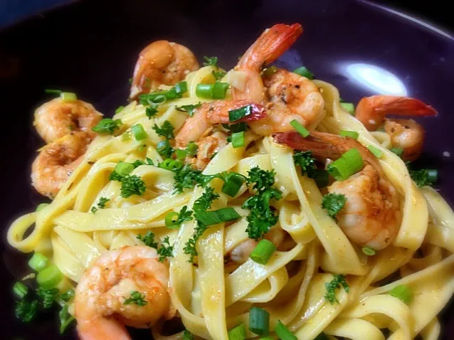 My Favorite Pasta, Shrimp in Lemon White Wine Garlic Sauce|6畳フィットネスさん