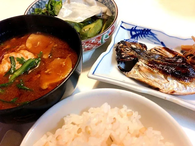 アジの開き朝食🍚|sasaちゃんこ😎さん