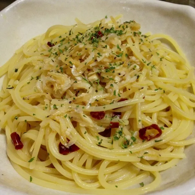 小エビのペペロンチーノ|Koichi Shibataさん