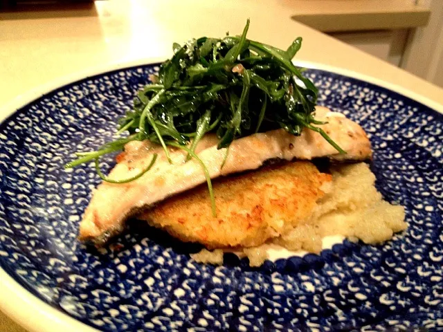 Missouri trout, potato latke, fennel puree|Matthew Cashenさん