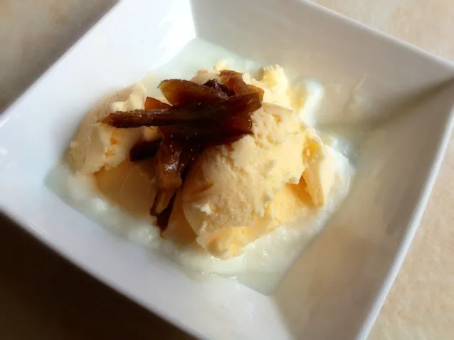 Snapdishの料理写真:Healthy Dessert: vanila ice with homemade jam|松浦有里さん