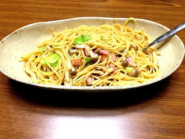 Snapdishの料理写真:和風めんつゆパスタ！|たかさん