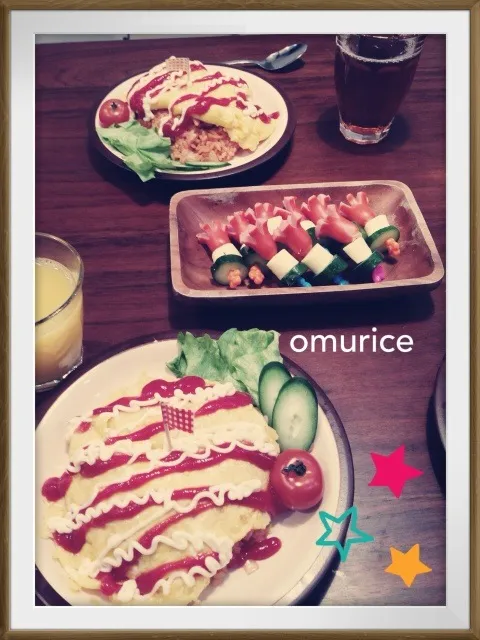 娘と作ったオムライス|さやかさん