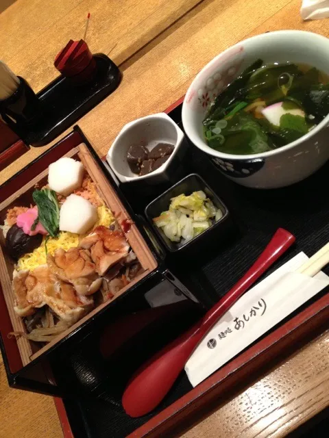 鶏と野菜のせいろご飯と京うどんのセット|おてんき小僧さん