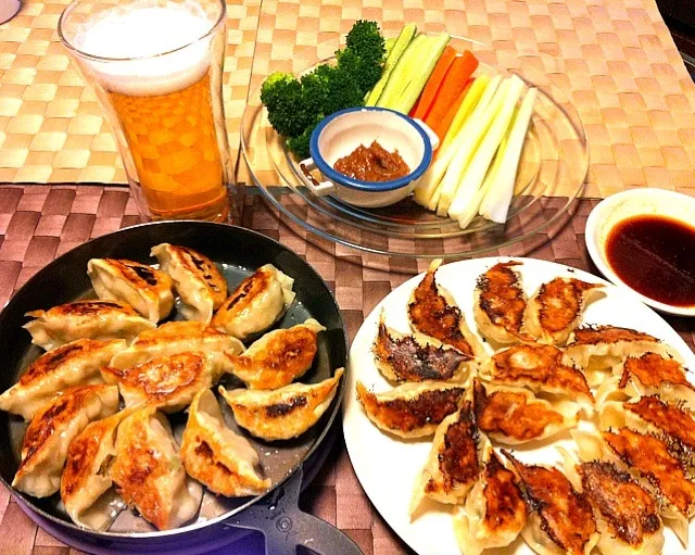 おから餃子の晩ご飯|有山さん