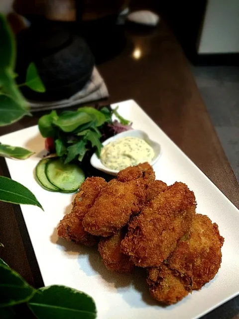 Deep fried oyster with Japanese style tartar sauce/カキフライwith和風タルタル|rick chanさん