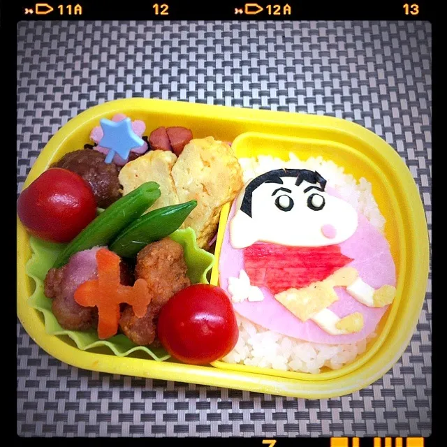 Snapdishの料理写真:クレヨンしんちゃん弁当☆|楽々敏恵さん