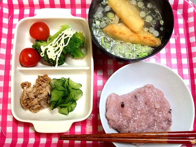 冷蔵庫ランチ。メインは、薄揚げ(^^;;|ハルさん