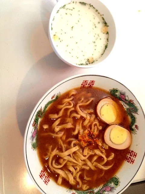 味噌煮込みうどんとポタージュ|明音さん