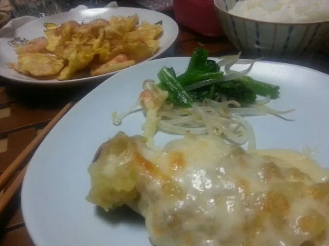 ポテトチーズ焼きとエビマヨ|ナナ公さん