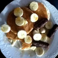 Pancakes, Sausage, Bananas|Andria Riveraさん