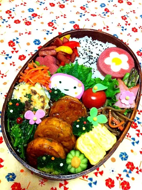 Snapdishの料理写真:今日の息子のお弁当2013/03/12|ミホさん