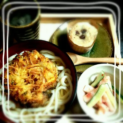 かき揚げうどんランチ|すせそさん