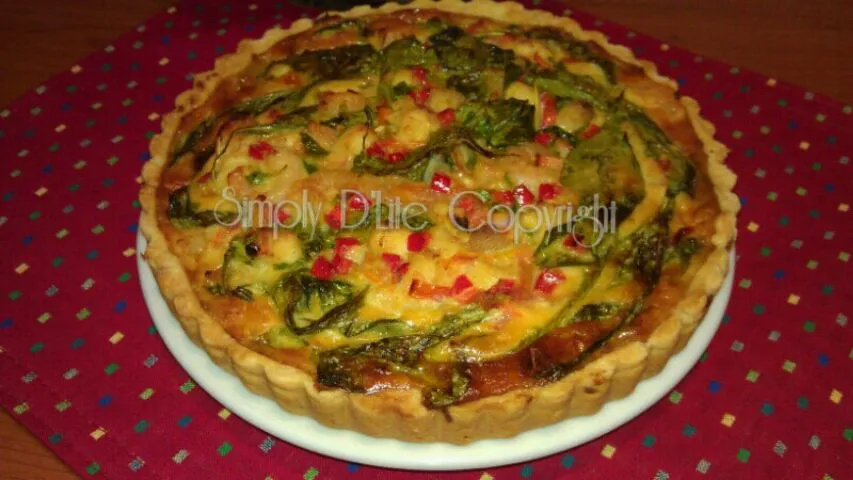 Spinach with Seafood Quiche.|Shaqeizhaさん