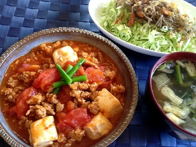 トマトと鶏ひき肉の中華風煮込み|タリムさん