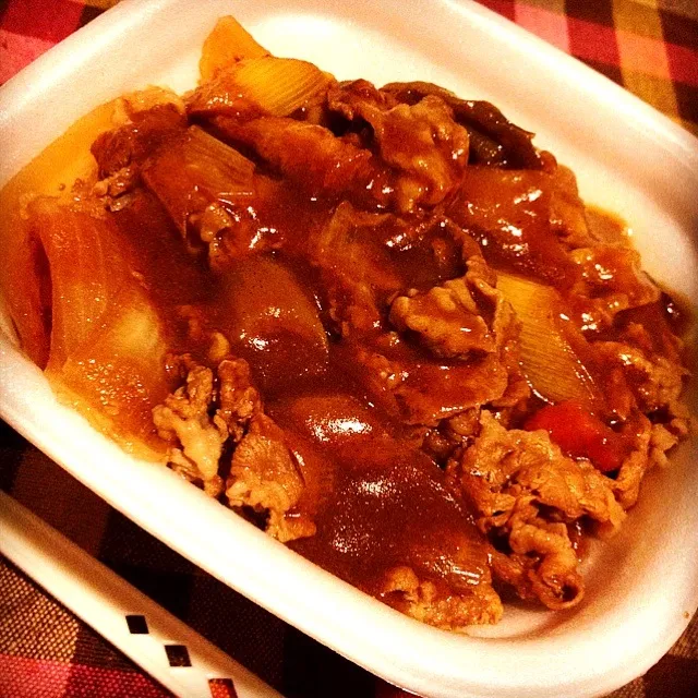 カレー南蛮牛丼|りーぴんさん