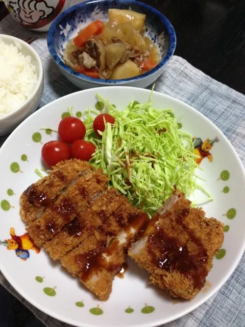 とんかつと肉じゃか|カナエさん