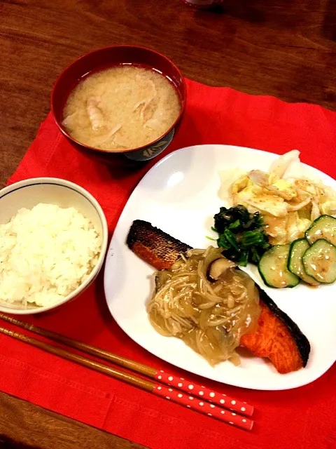 Snapdishの料理写真:野菜あんかけの焼鮭❤|すんみささん