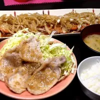 豚の塩だれ焼き、新玉ねぎのトマトサラダ、豆腐の味噌汁|谷 秀子さん