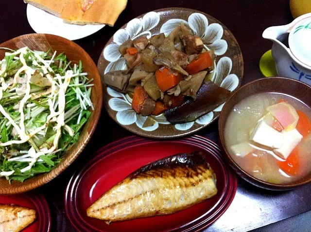 圧力鍋で筑前煮と焼きさば～☆|レオさん