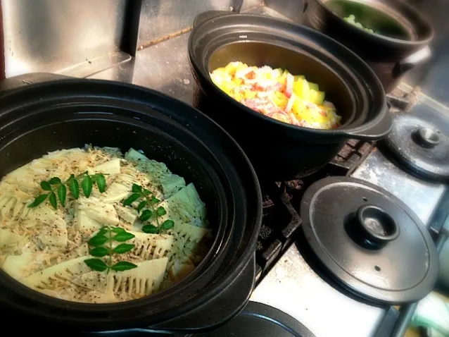 筍櫻海老土鍋御飯🍚|炊かれたいオトコ おこん 小栁津さん