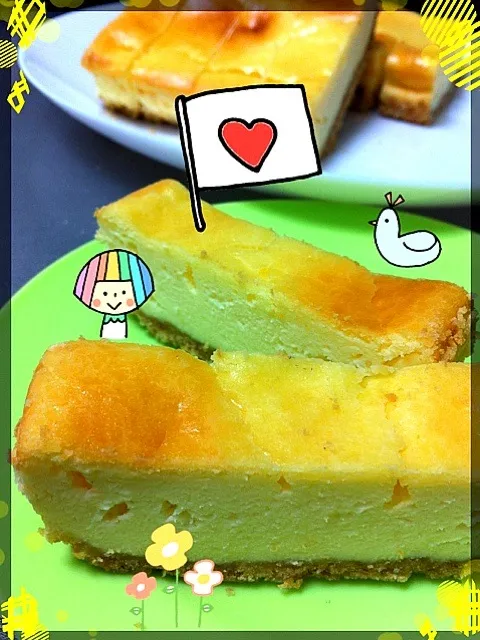 Snapdishの料理写真:ベイクドチーズケーキ|竜駆ママさん