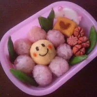 Snapdishの料理写真:春のお花の弁当♪|まささん