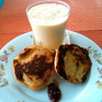 french toast & pineapple smoothie|LINDs DYさん