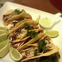 Asian style crispy chicken tacos|marcさん