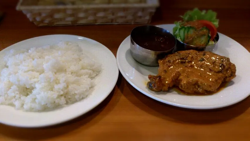 タンドリーチキン定食ﾌﾞﾗｯｸｶｼﾐｰﾙ|hide☆さん