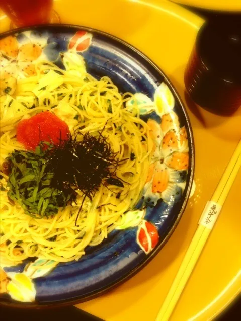 Mentaiko with mushroom spaghetti|PhUnGさん