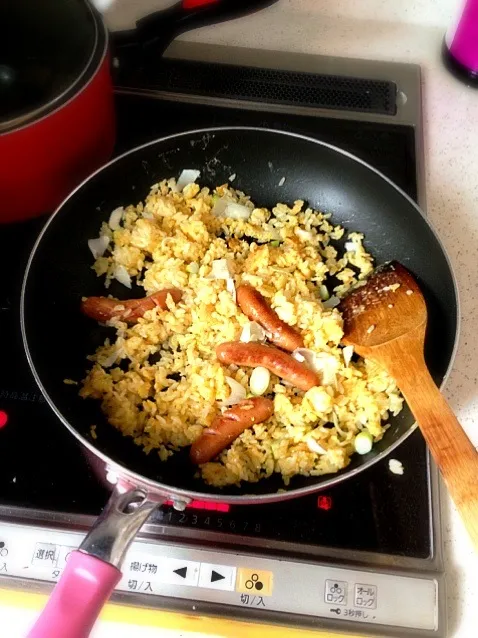 Snapdishの料理写真:簡単手抜き炒飯|山口里菜さん