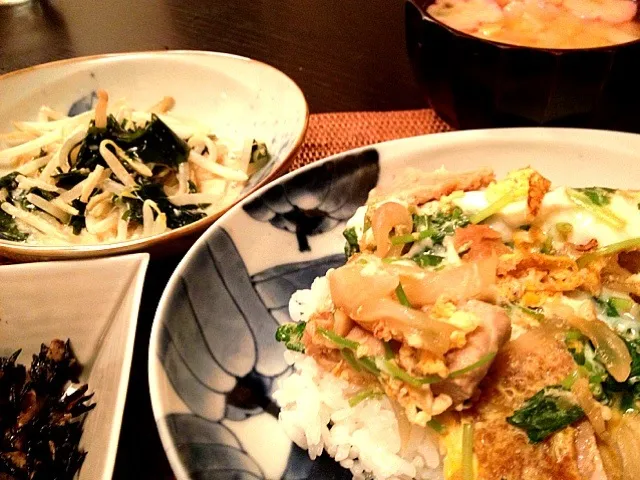 今日はがっつりカツ丼forスイミング帰りの姉さん|松浦有里さん