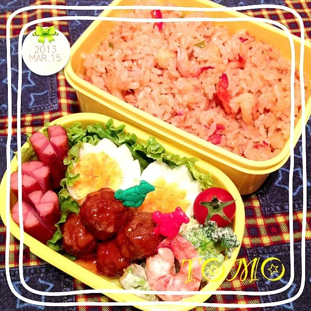 Snapdishの料理写真:今日のパパ弁3.15|TOMOさん