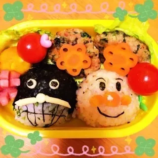 アンパンマン&バイキンマン弁当|erikaさん