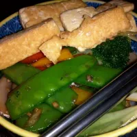 Stir-fried vegetables and tofu|Fluffycakes Dumplingfistsさん