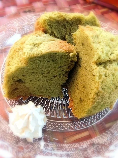 Matcha Chiffon of rice flour🍵米粉の抹茶シフォン|🌈Ami🍻さん