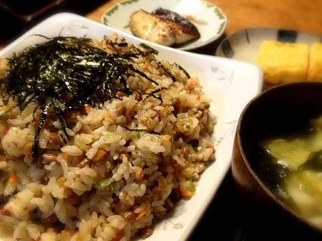 長男大好き納豆チャーハン|りえさん