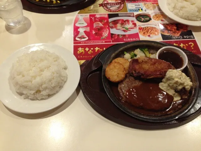 ハンバーグ＆チキン南蛮セット|ぶーちゃんさん