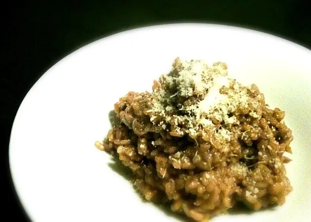 Risotto al tartufo (黒トリュフのリゾット)|小鍋 (pentolina)さん