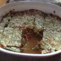 Snapdishの料理写真:Ham, zucchini and rice casserole|Karenさん