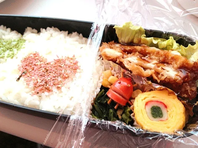 旦那ちゃまのお弁当『チーズ豚カツ弁当』|鈴木 美菜子さん