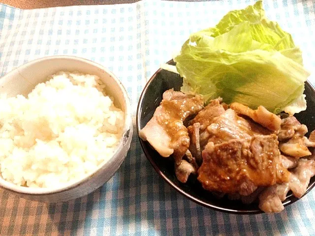 豚焼肉の冷しゃぶドレッシングあえ|たびもかさん