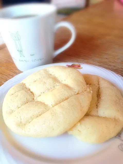 Snapdishの料理写真:ホットケーキMIXでミニメロンパン|Tomomiさん