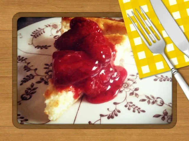 Cheese tart with strawberry sauce|kazuko Tsujiさん