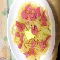 なんか春っぽいねポン酢パスタ|あおさん