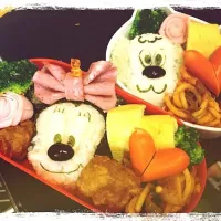 Snapdishの料理写真:保育園キャラ弁♡|(⌯꒪͒ ૢ∀ ૢ꒪͒)さん